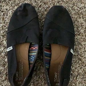Toms, black, SIZE 8